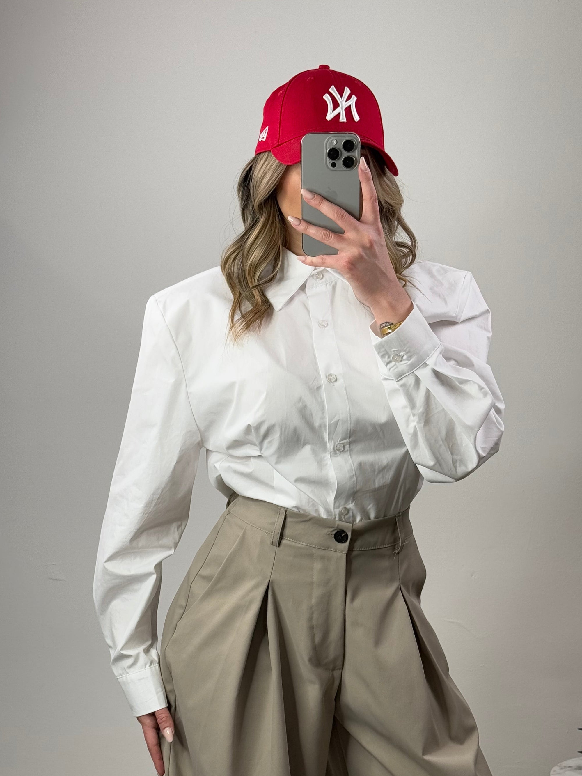 Camicia bustier con apertura a cuore sul retro
