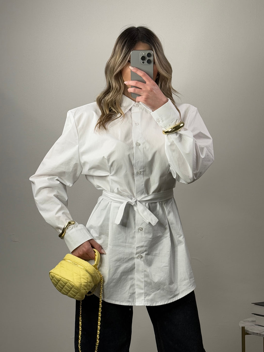 Camicia bustier con apertura a cuore sul retro