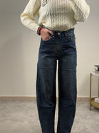 Jeans Ballon con fibbie