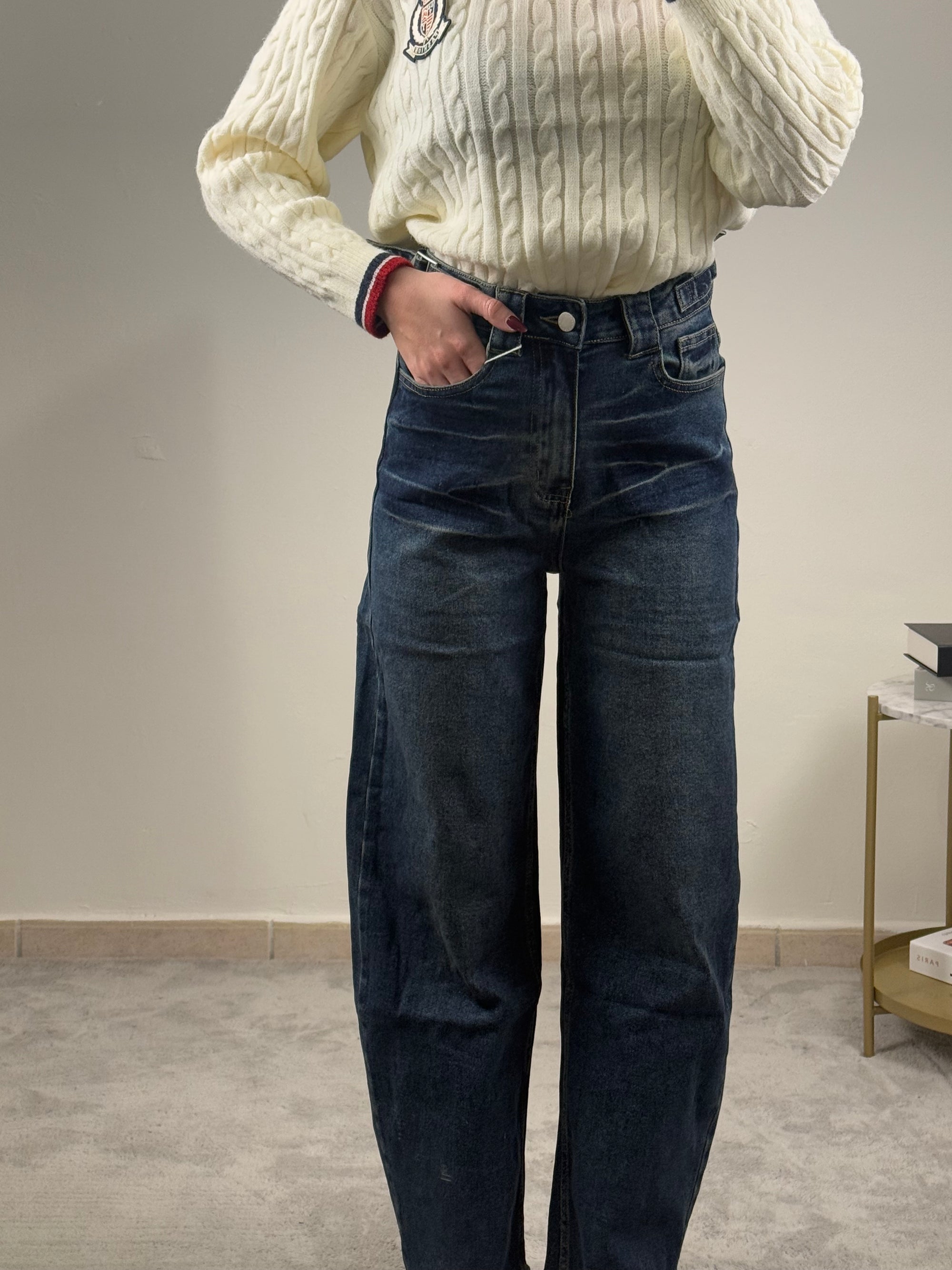 Jeans Ballon con fibbie