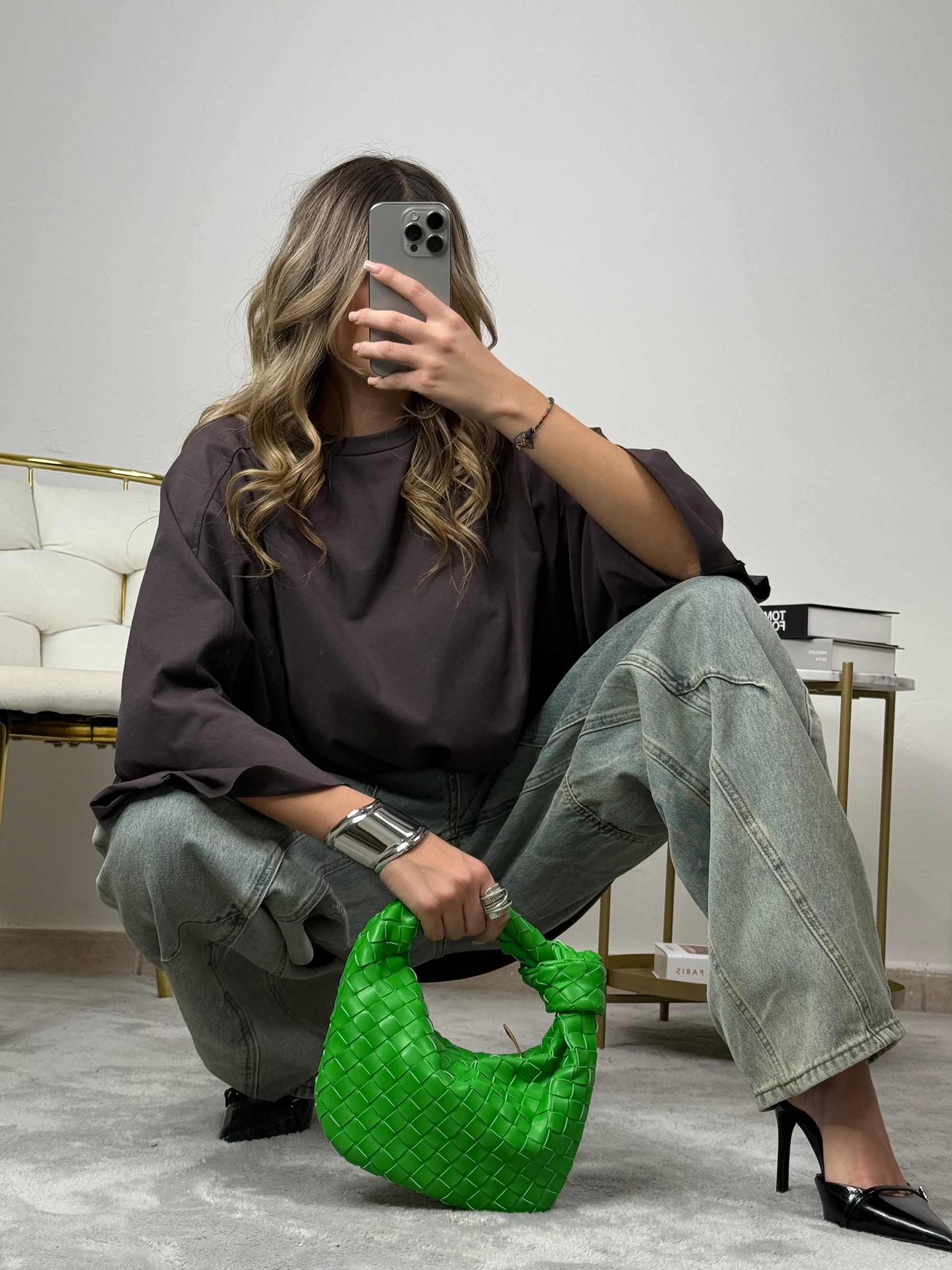 T-Shirt oversize fango