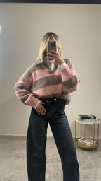 Maglione a righe