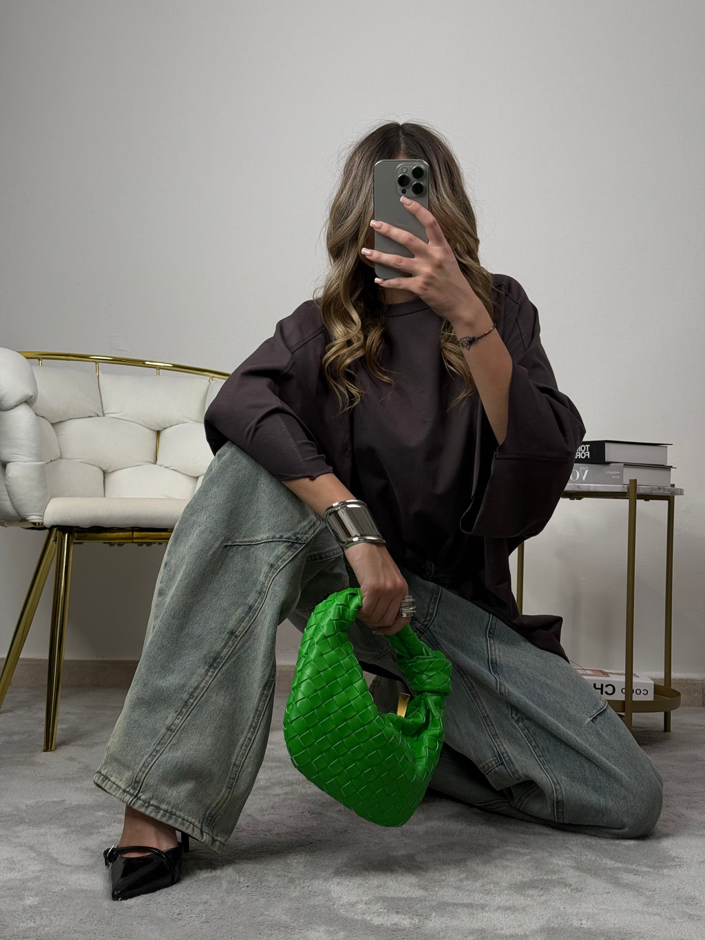 T-Shirt oversize fango